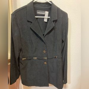 SALE: BLACK EMBELLISHED JACKET/BLAZER WITH GOLD TRIM